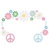 Ansigtssten Hippie blomster
