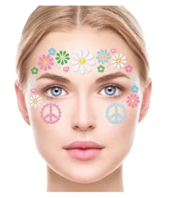 Ansigtssten Hippie blomster