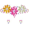 Ansigtssten neon blomster