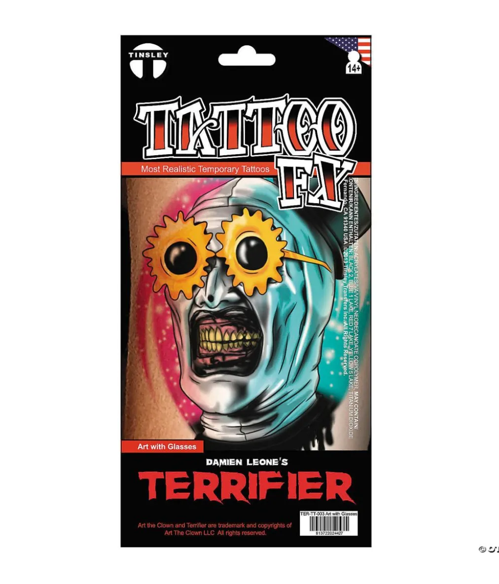 Art the Clown glasses tatovering