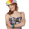 Aruba hat med blomster