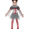 Bad clown pige kostume