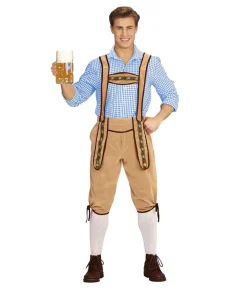 Bavarian tyrolerbukser, lysebrun