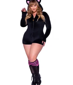 Black Kitty Cat kostume Plus