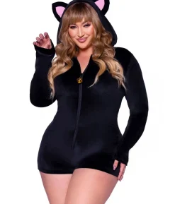 Black Kitty Cat kostume Plus