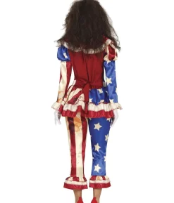 Blodig patriotisk klovn kostume