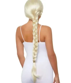 Blond flettet paryk
