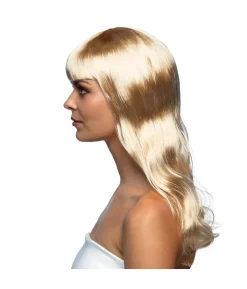 Blond langhåret paryk, Chique