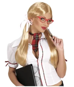 Blond skolepige paryk