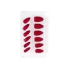 Bordeaux stiletto negle, 12 stk