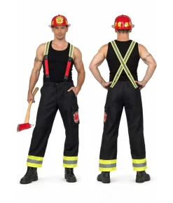 Brandmandsbukser kostume, mand