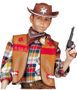 Brun Cowboyvest til børn