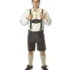 Brune lederhosen, korte