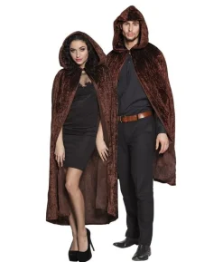 Brun velour kappe