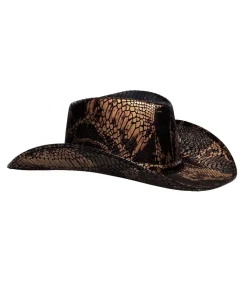 Cowboyhat med slangeskind