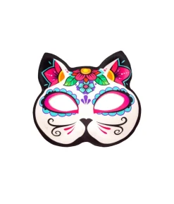 Day of the Dead kat halvmaske
