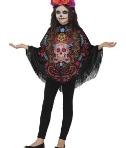 Day of the Dead poncho, barn