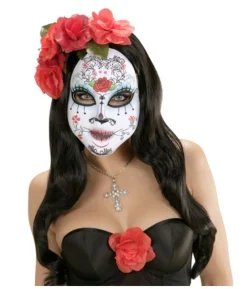 Dia De Los Muertos halvmaske