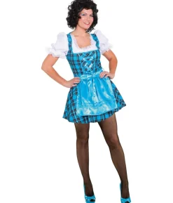Dirndl kjole, turkis