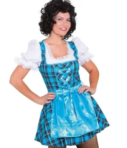 Dirndl kjole, turkis