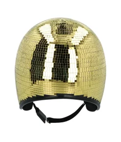 Discokugle guld hjelm