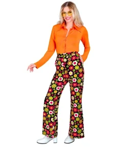 60er blomster bukser
