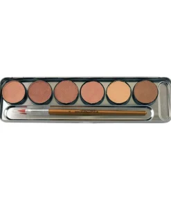Eulenspiegel hudfarve makeup, 6 farver