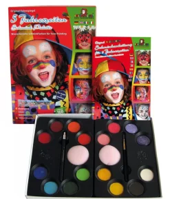 Eulenspiegel sminkepalette, 16 farver