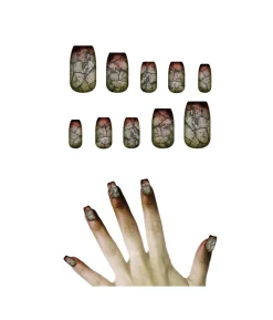 Falske zombie negle, 12 stk