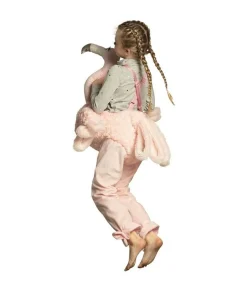 Flamingo piggy back kostume, barn