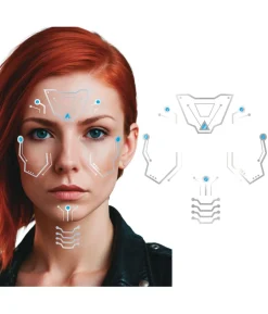 Futuristisk ansigt tatoveringer