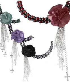 Gotisk blomster choker