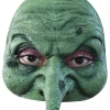 Grøn heks maske