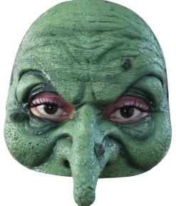 Grøn heks maske