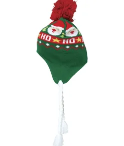 Grøn julehue med fletninger