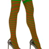 Grøn og rød stribede stockings