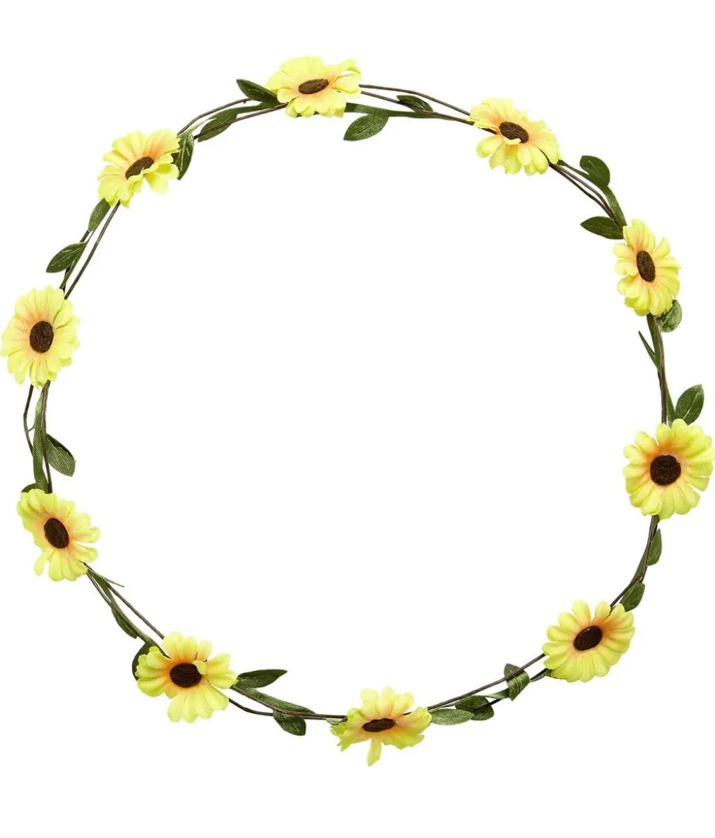 Gul blomsterkrans
