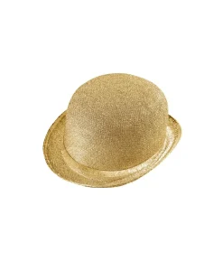 Guld bowlerhat med glimmer