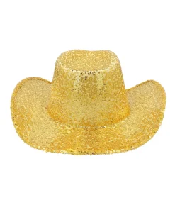 Guld paillet cowboyhat