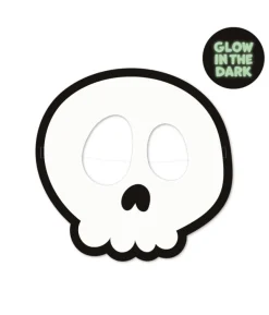 Halloween Boo masker GID, 2 stk