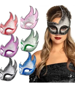 Halvmaske Venice fiamma