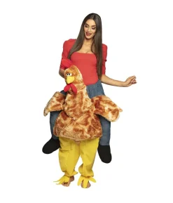 Hane piggy back kostume, voksen