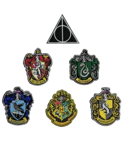 Harry Potter broderet emblemer, 6 stk