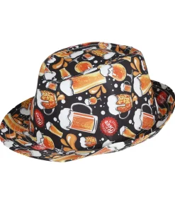 Hat med ølglas