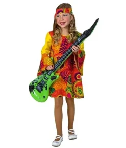 Hippiepige kostume