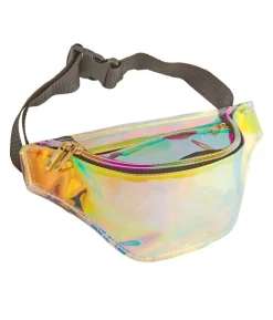 Holografisk 80er mavetaske