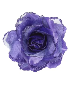 Hårklips med lilla rose