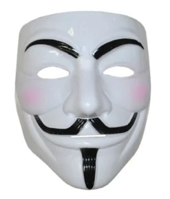 Hvid Anonymous maske
