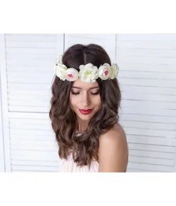 Hvid blomsterkrans