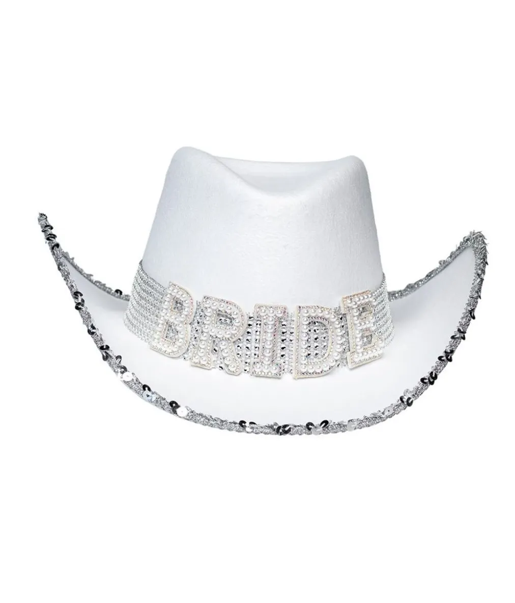 Hvid Bride cowboyhat